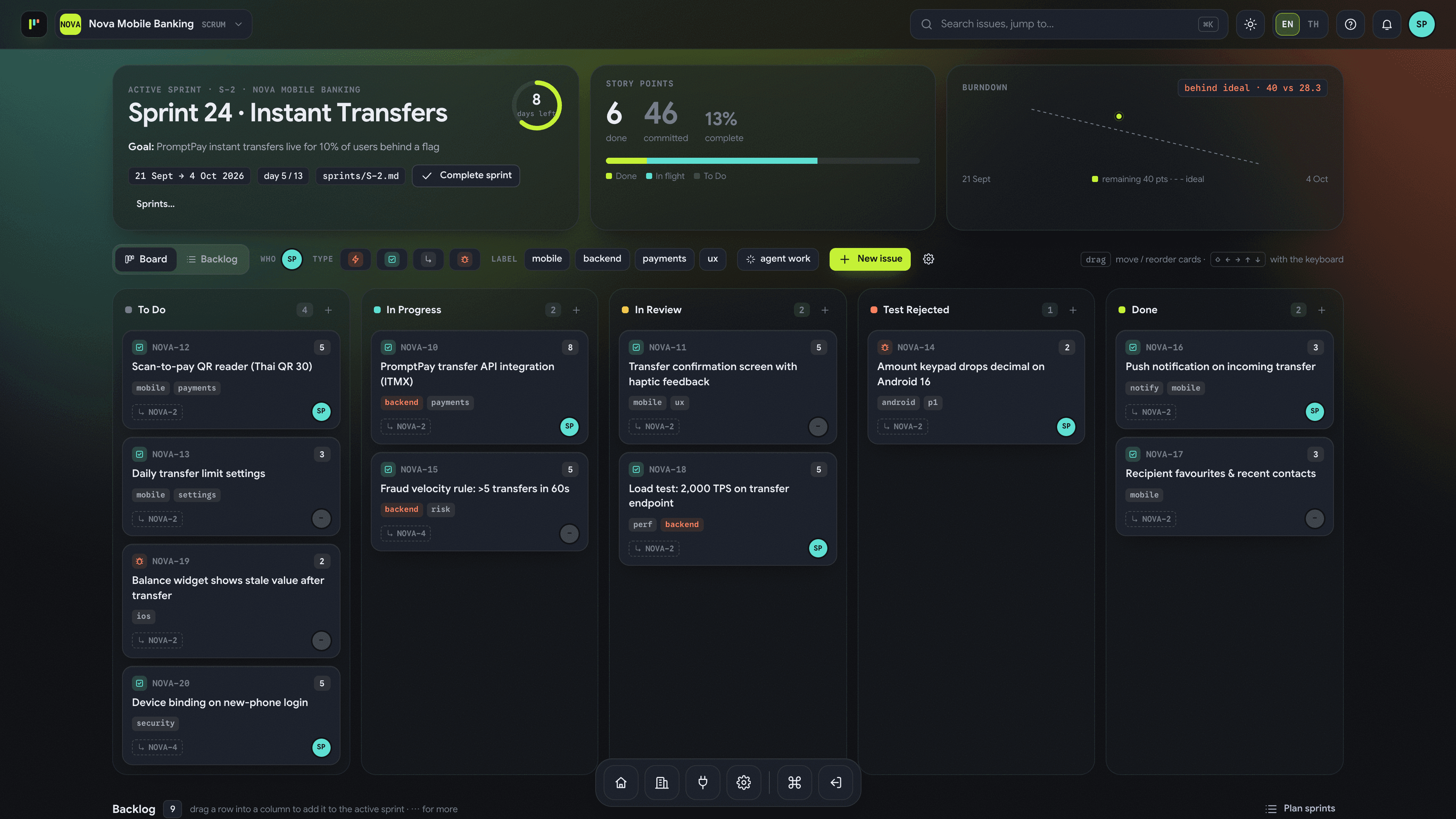 BoardMark.ai Issue Board Dashboard